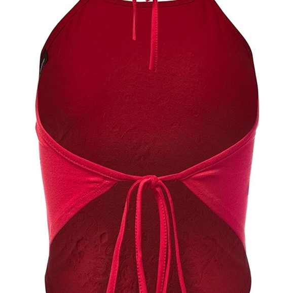 Paisley red halter top NWOT - Picture 4 of 4